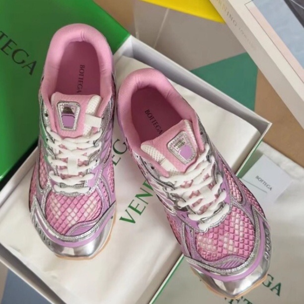 Chic Pink Textured Performance Footwear